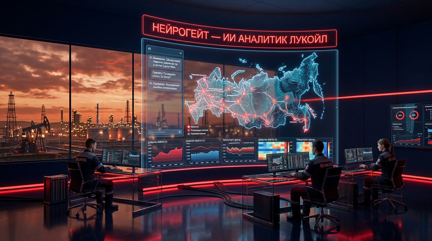 Командный центр НЕЙРОГЕЙТ с картой России